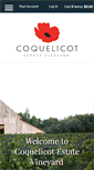 Mobile Screenshot of coquelicotwines.com
