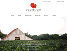 Tablet Screenshot of coquelicotwines.com